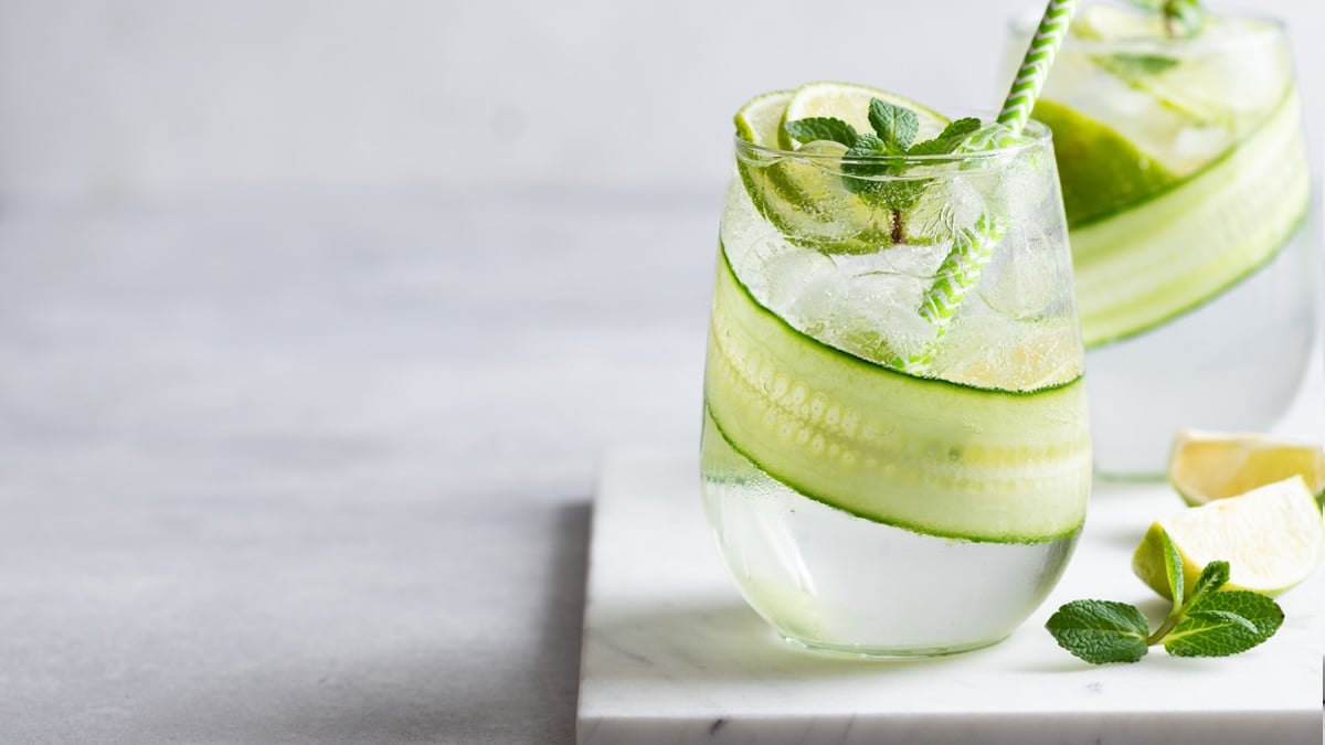 Mocktail concombre-citron vert