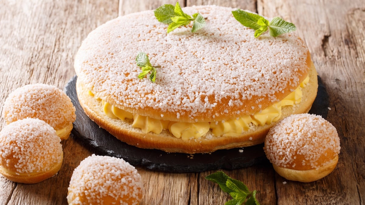Tarte tropézienne individuelle : la pâtisserie iconique en version...