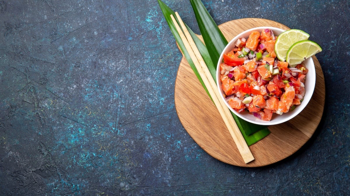 Tartare de tomates à l'avocat