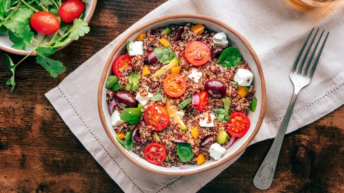 La salade de quinoa aux légumes, enfin une recette qui nourrit...