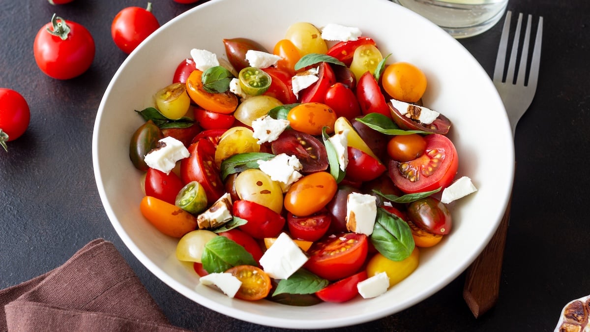 Salade de tomates cerises rapide