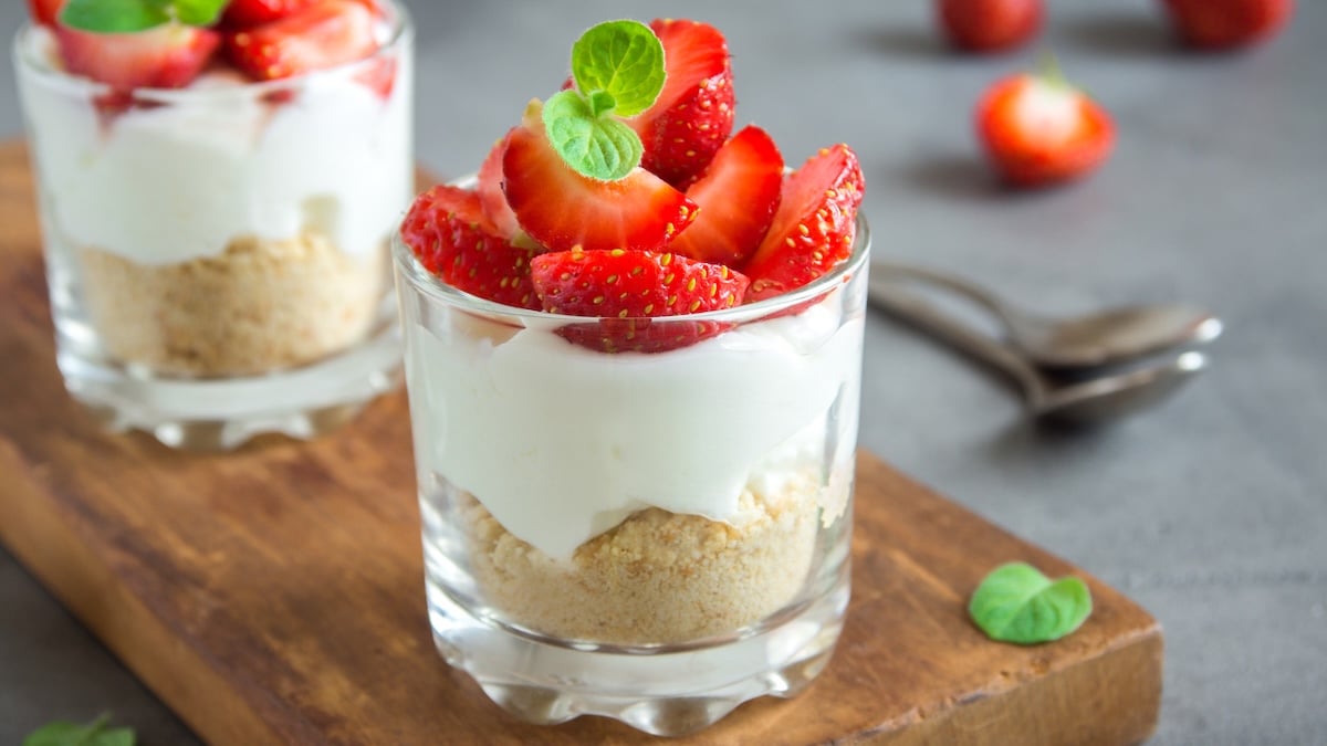 Verrines fraises mascarpone
