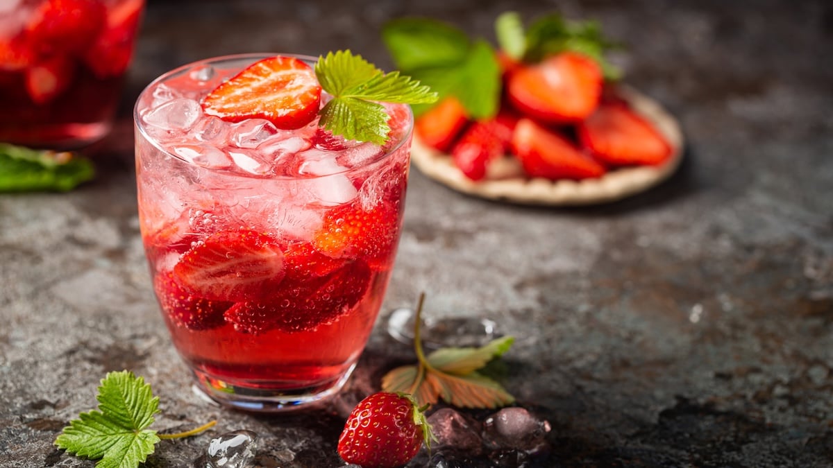 Mocktail fraise basilic