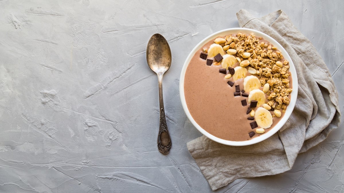 Smoothie bowl poires cannelle
