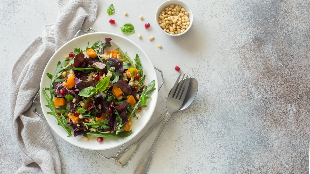 Salade tiède de légumes grillés