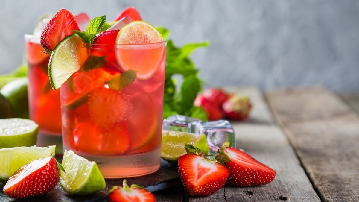 Mojito aux fruits rouges