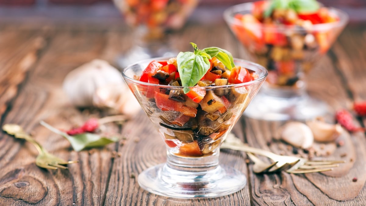 Ratatouille revisitée en verrine
