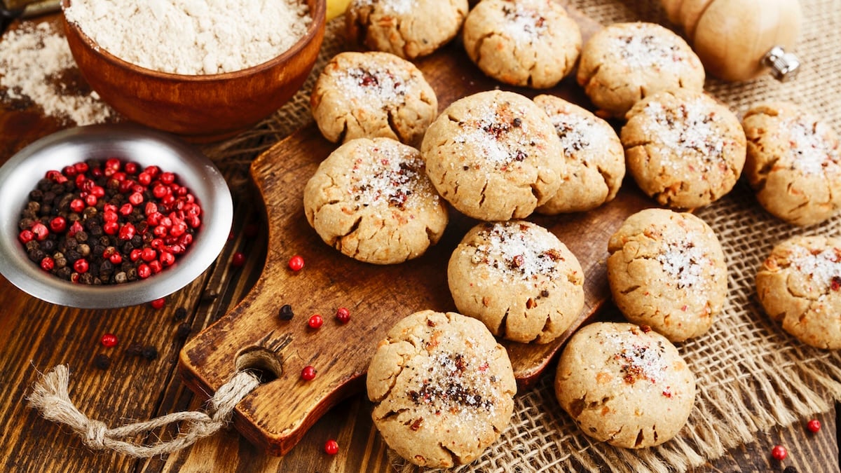 Cookies moelleux aux pralines roses