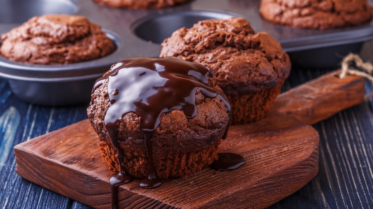 Muffins chocolat courgette