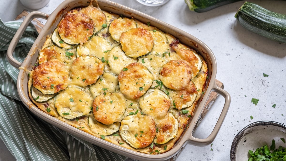 Gratin de courgettes au chèvre