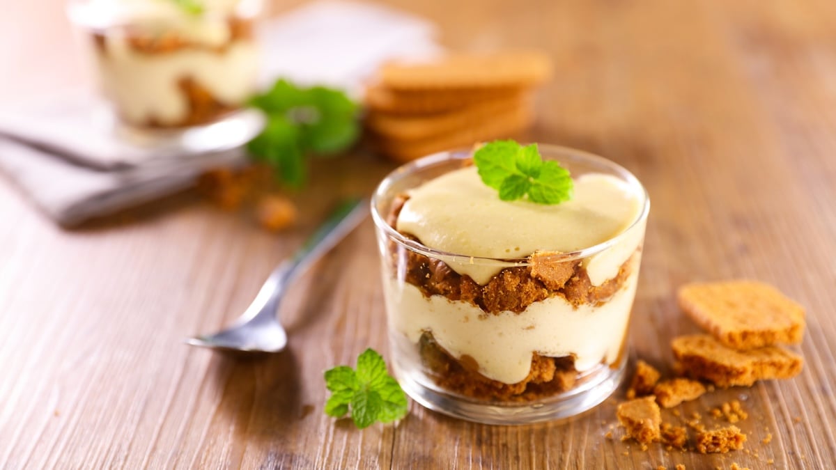 Tiramisu aux spéculoos sans oeuf