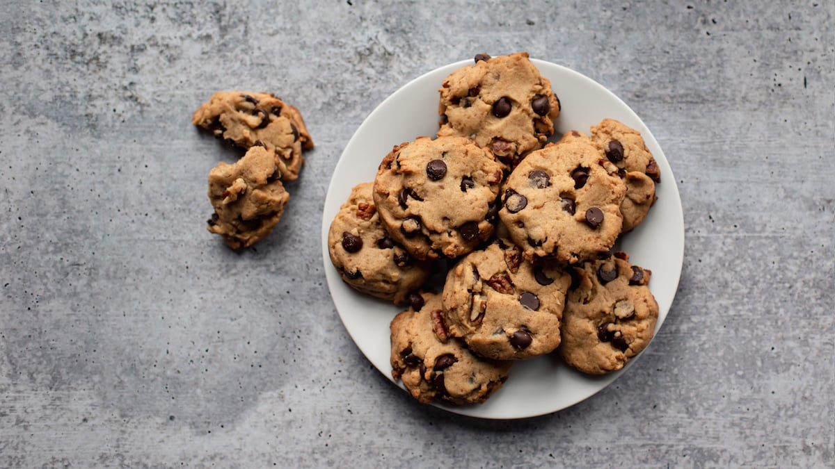 Cookies croustillants au chocolat et noisettes