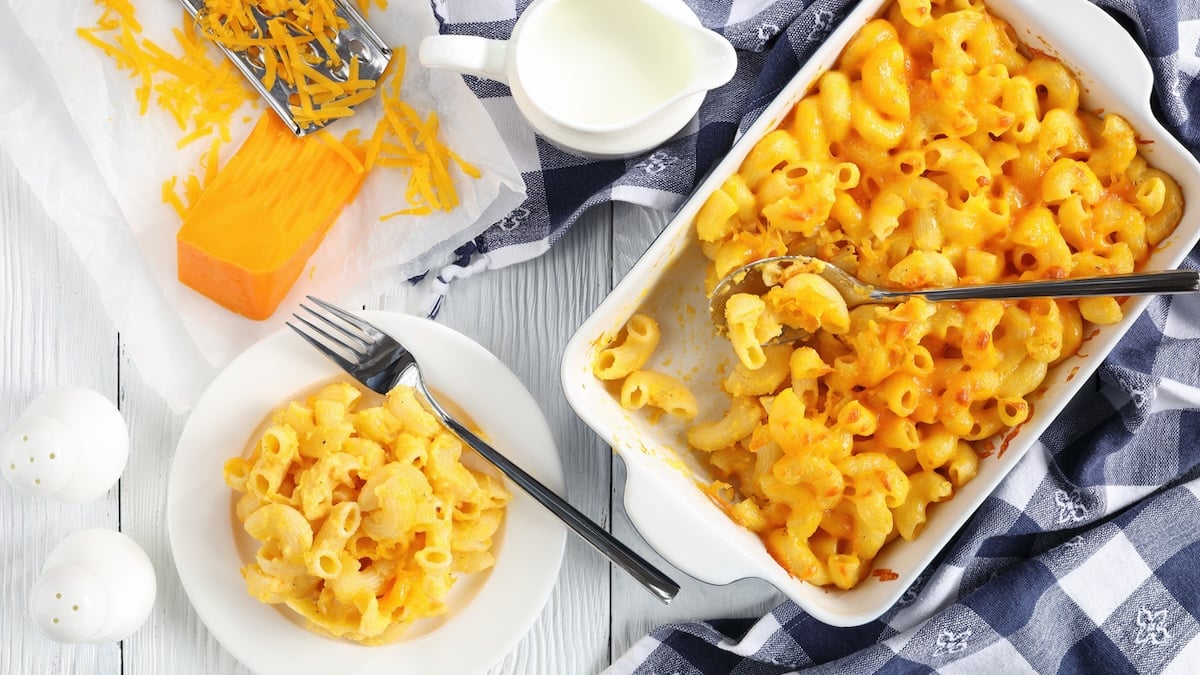 Mac and cheese au cheddar