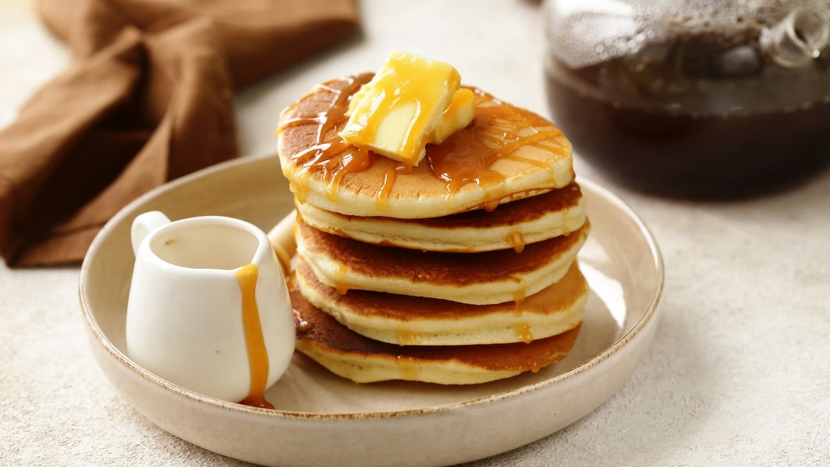 Pancakes fluffy au sirop d'érable
