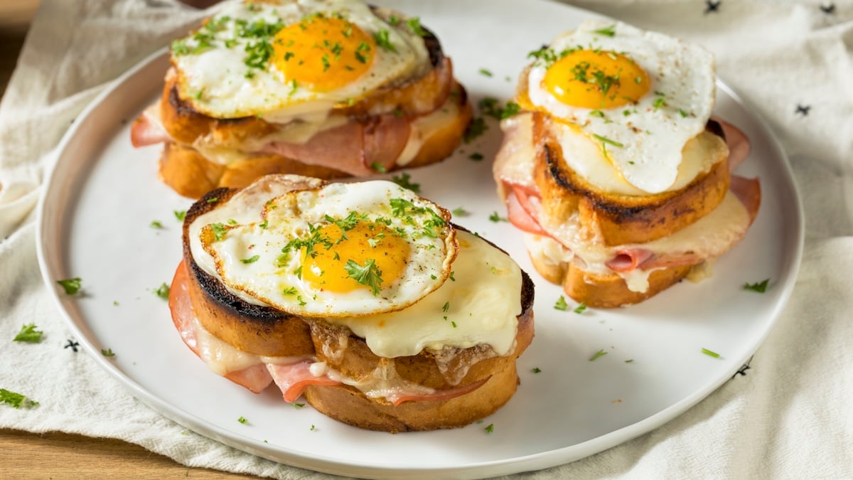 Croque-madame au potimarron et comté