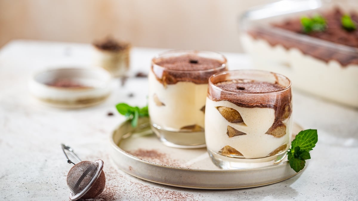 Tiramisu au chocolat chaud sans oeuf