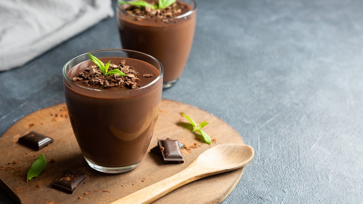 Mousse au chocolat noir au gingembre confit