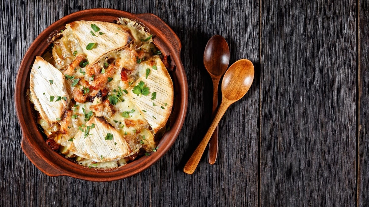 Gratin de crozets savoyards au reblochon