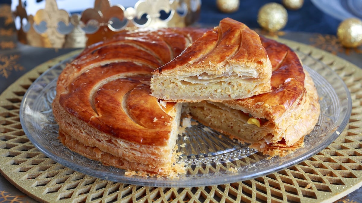 Galette des rois à la frangipane légère et aux pommes