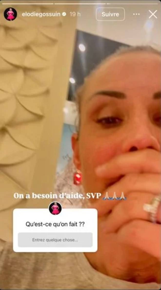 Capture d'&eacute;cran story Instagram &Eacute;lodie Gossuin