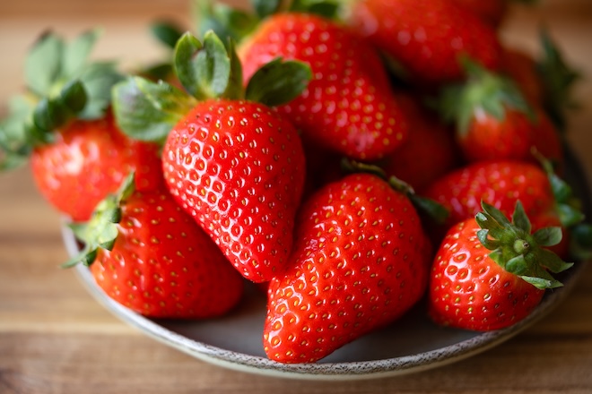 des fraises fraîches