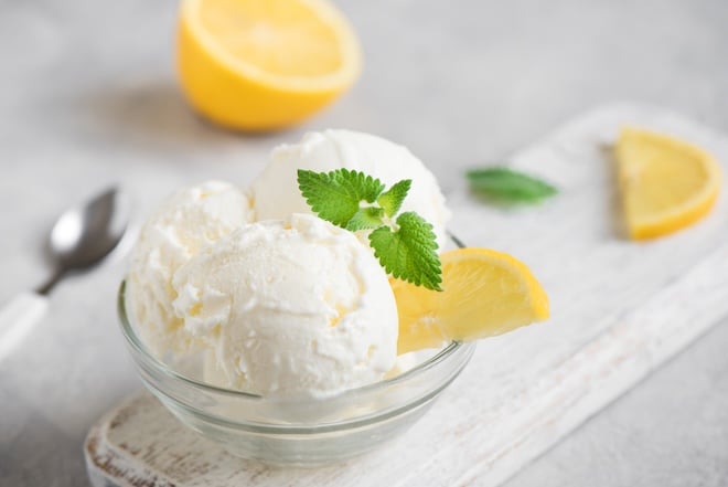 glace au citron
