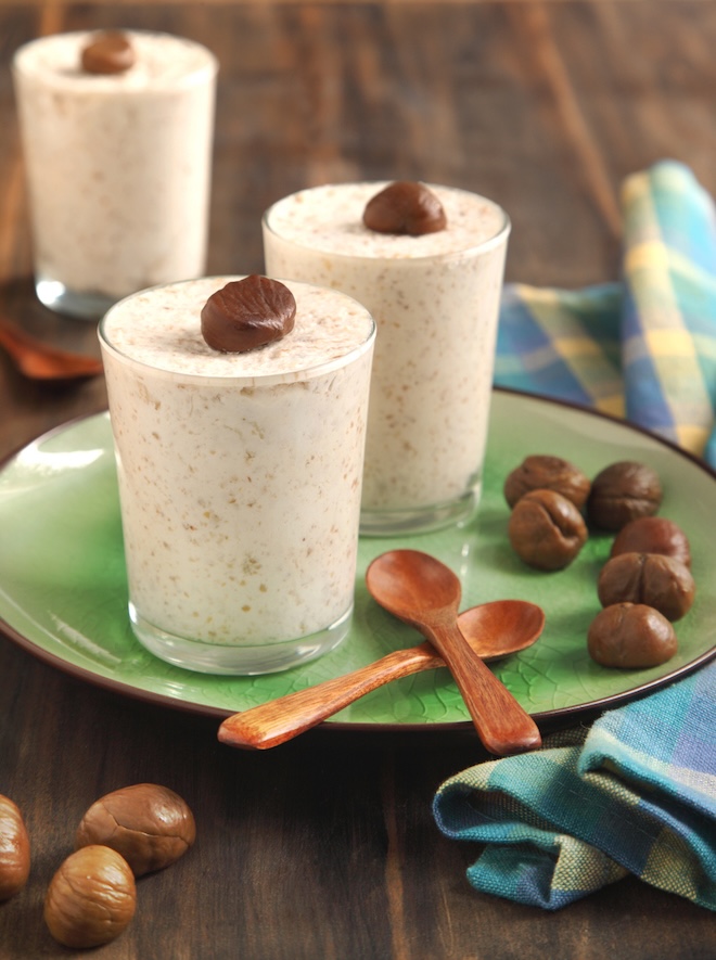 verrines de mousse de marrons