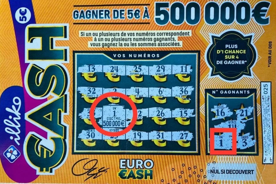 X20 : Misez 5€ et Gagnez jusqu'à 500 000€, jeu à gratter illiko®