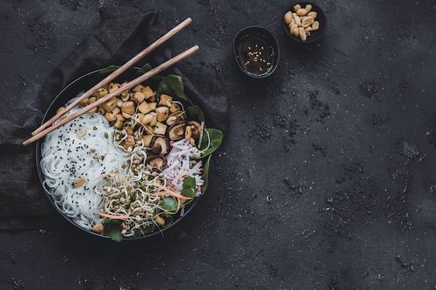 Nouilles de riz légumes à l'asiatique sans gluten -Produits sans