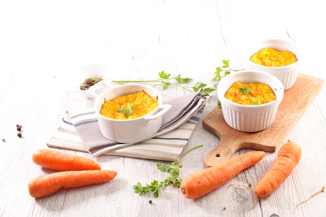 petits flans aux carottes