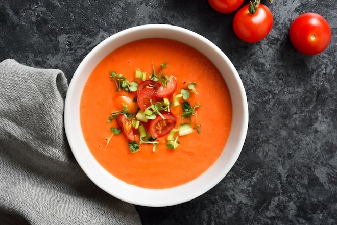 Gaspacho facile et rapide