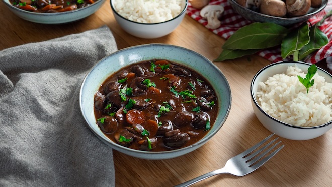 bourguignon de champignons