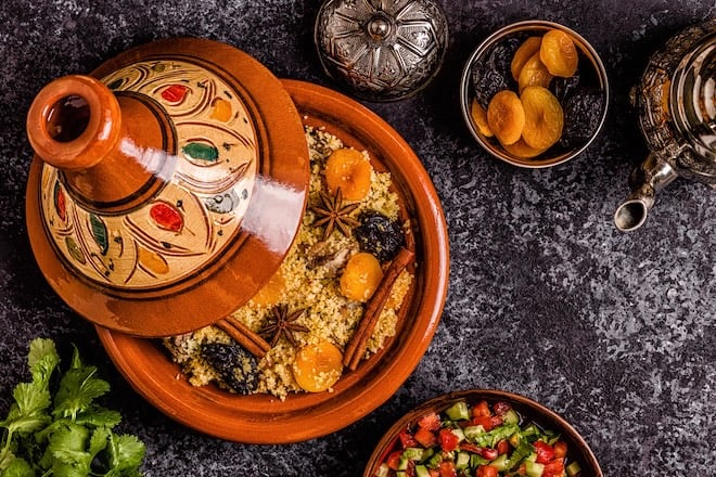 tajine aux l&eacute;gumes et &eacute;pices