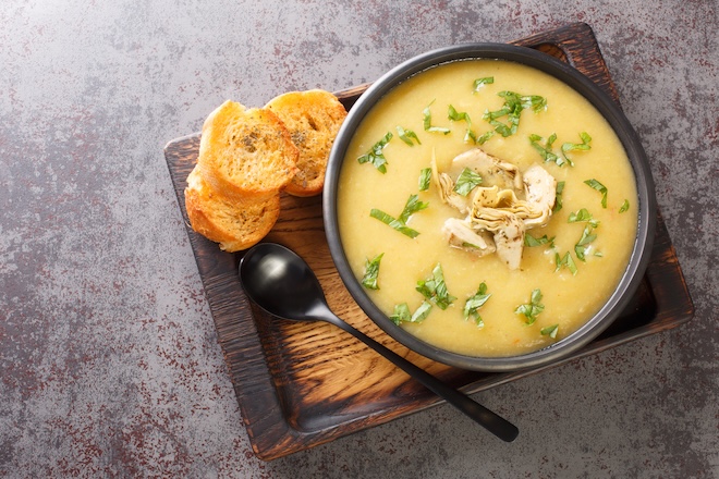soupe onctueuse aux l&eacute;gumes