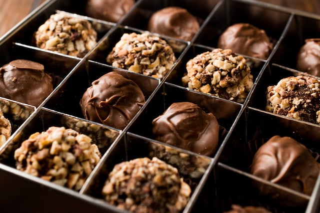 Une boîte de chocolats 