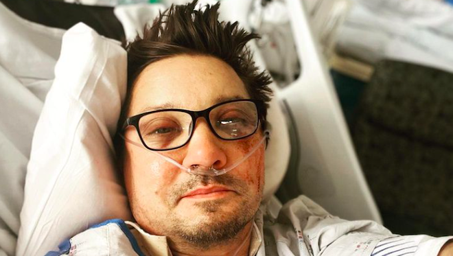Jeremy Renner après son accident