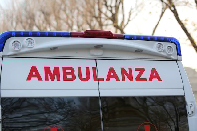 Une ambulance en Italie