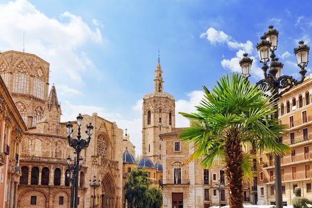Place de Sainte-Marie de Valence en Espagne 