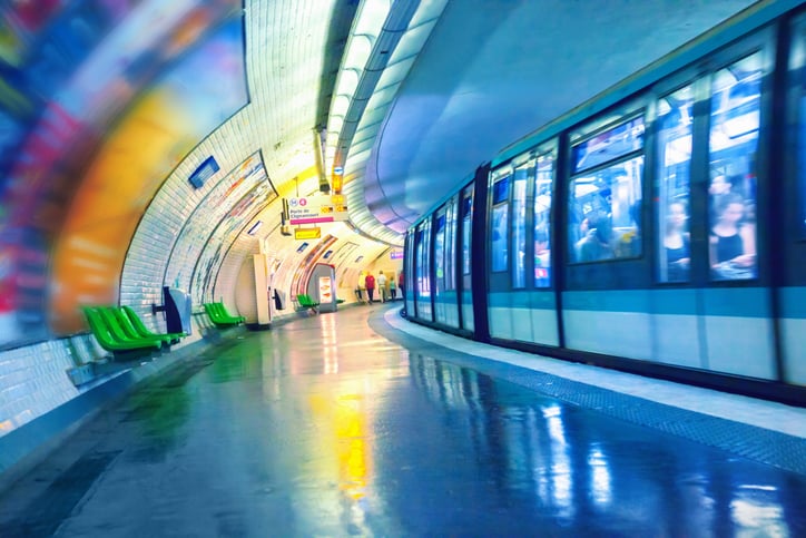 Rame de métro à Paris