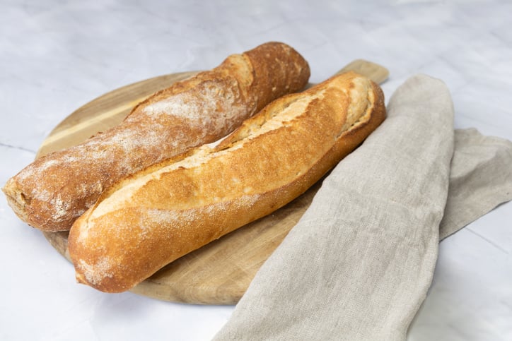 Des baguettes de pain