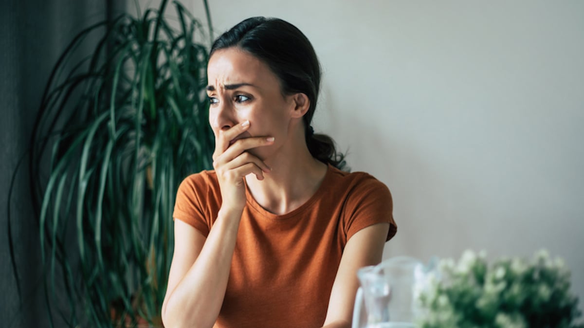 Une femme triste