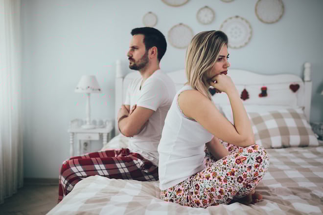 Un couple fâché