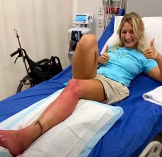 Anika Craney lors de son hospitalisation 