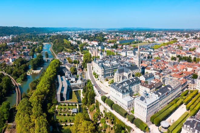 Vue aérienne de la ville de Montpellier en France