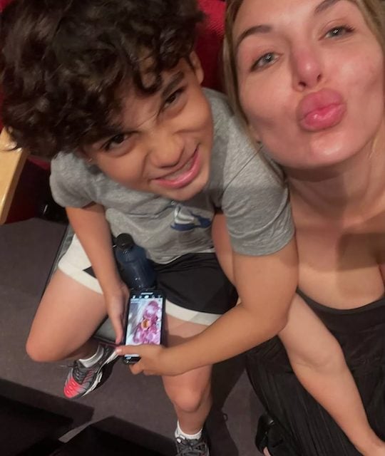 Clare McCann et son fils