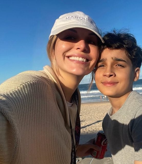Clare McCann et son fils