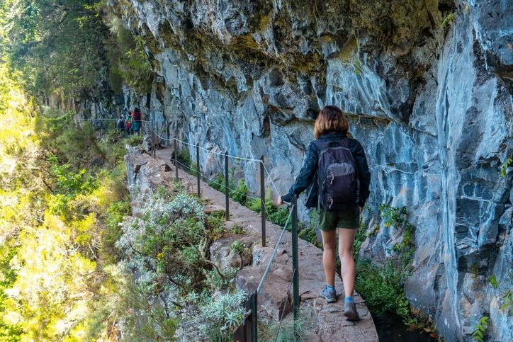 Un sentier de randonnée à Madère