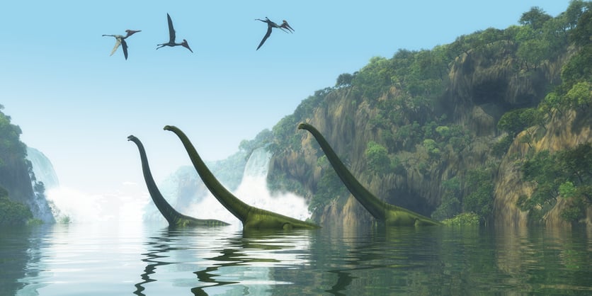 Des dinosaures à long cou
