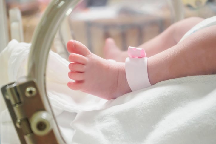Le pied d'un bébé 