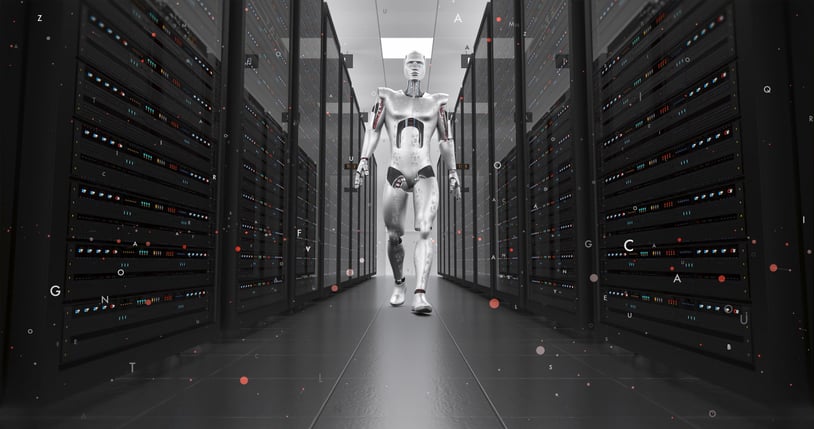 Illustration d'un robot humanoïde 